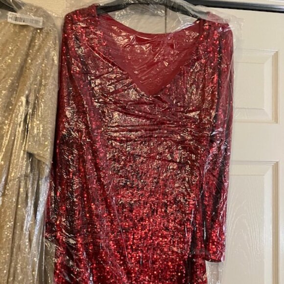 NWT La Femme 28194 Prom Dress Red Size 10 - Picture 6 of 7